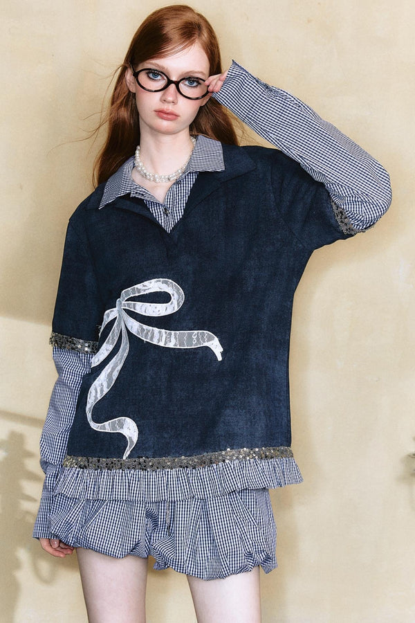 Patchwork Sweater Set-Up