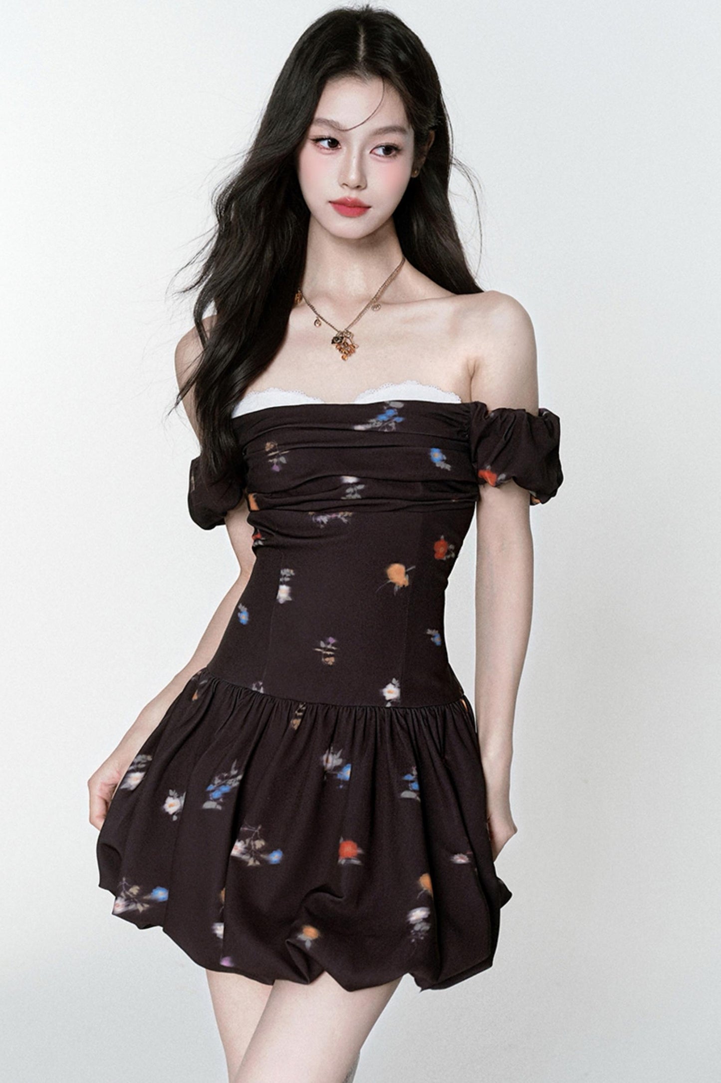 Rose One-Shoulder Dress