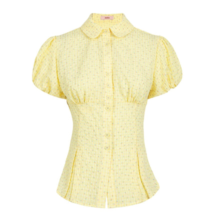 Sweetheart Puff Sleeve Shirt