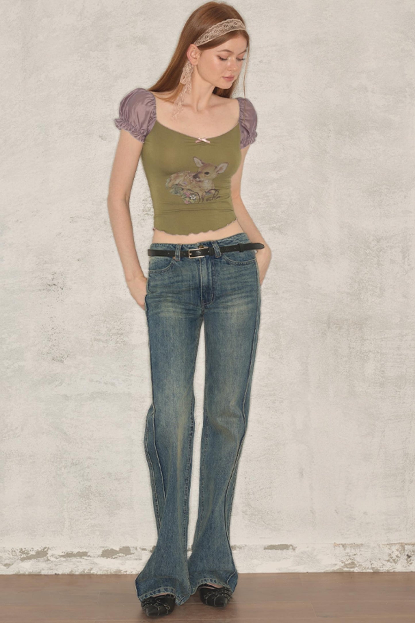 Summer Vintage Straight-Leg Jeans