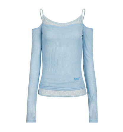 Fake Layered Lace Top