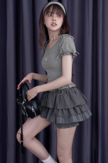 Mega Gray Cake Skirt