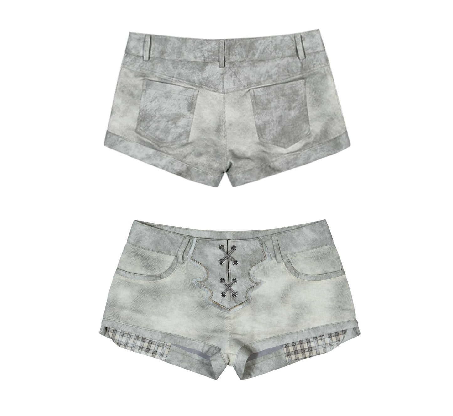 Low-Waist Punk Shorts Set-Up