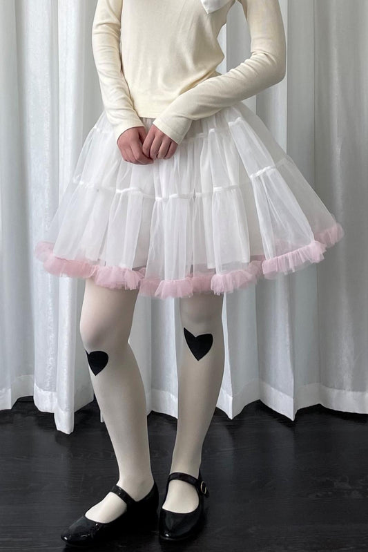 Ballet Style Mesh Skirt