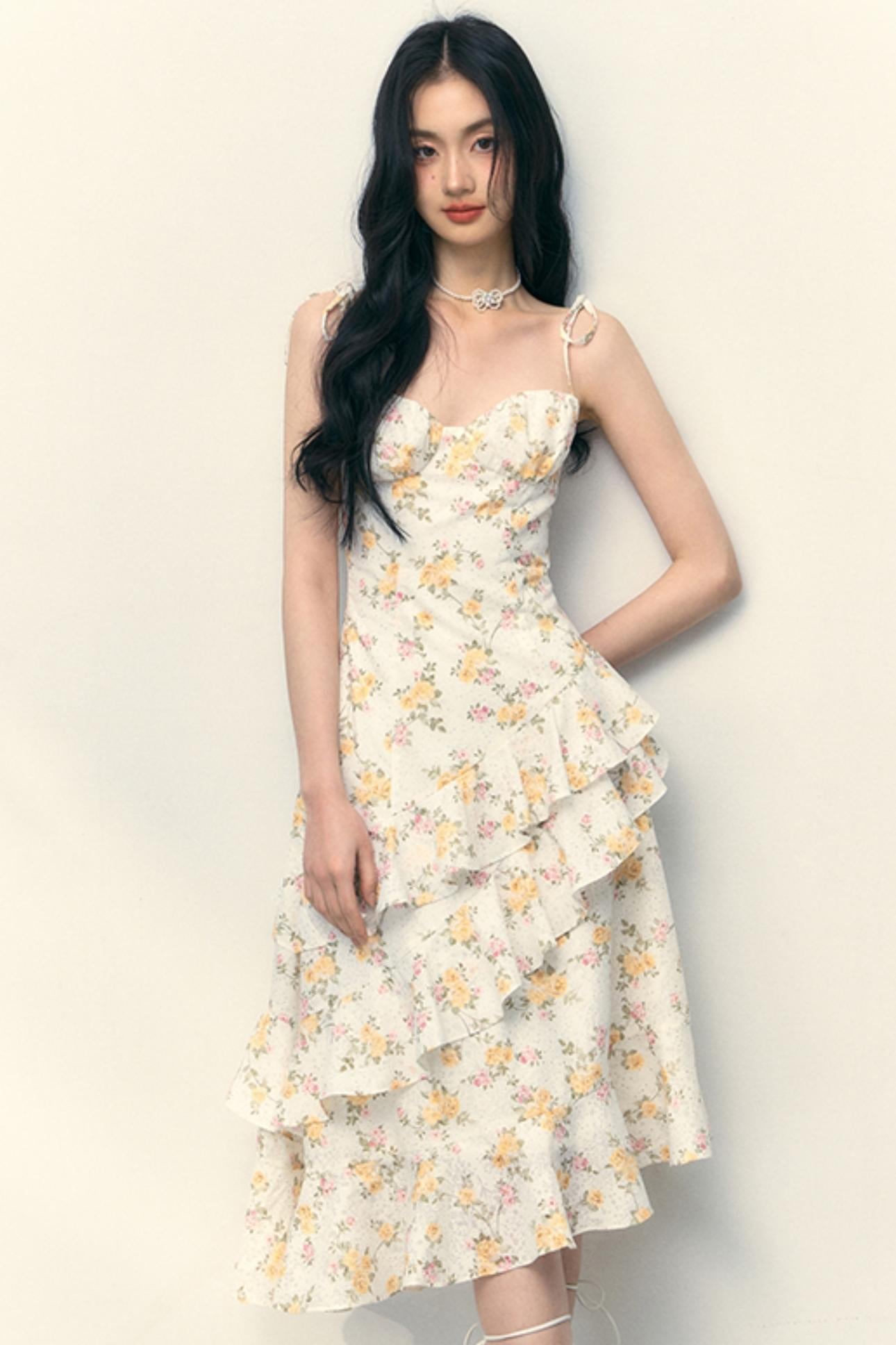 Yellow Rose Cami Dress