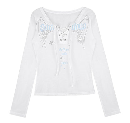 White Angel Wing Coverup Top Set-Up