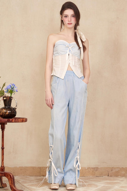 Denim Ballet Trousers