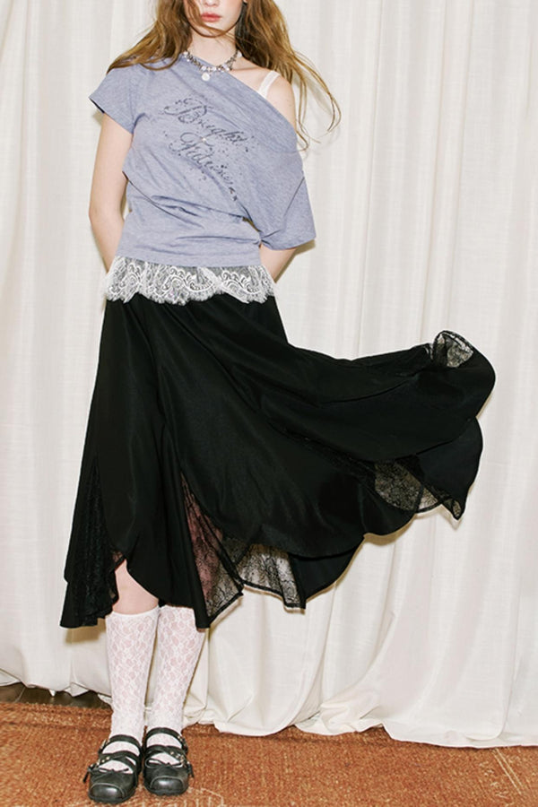 Breezy Lace Fishtail Skirt