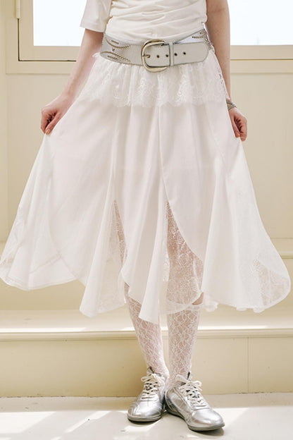 Breezy Lace Fishtail Skirt