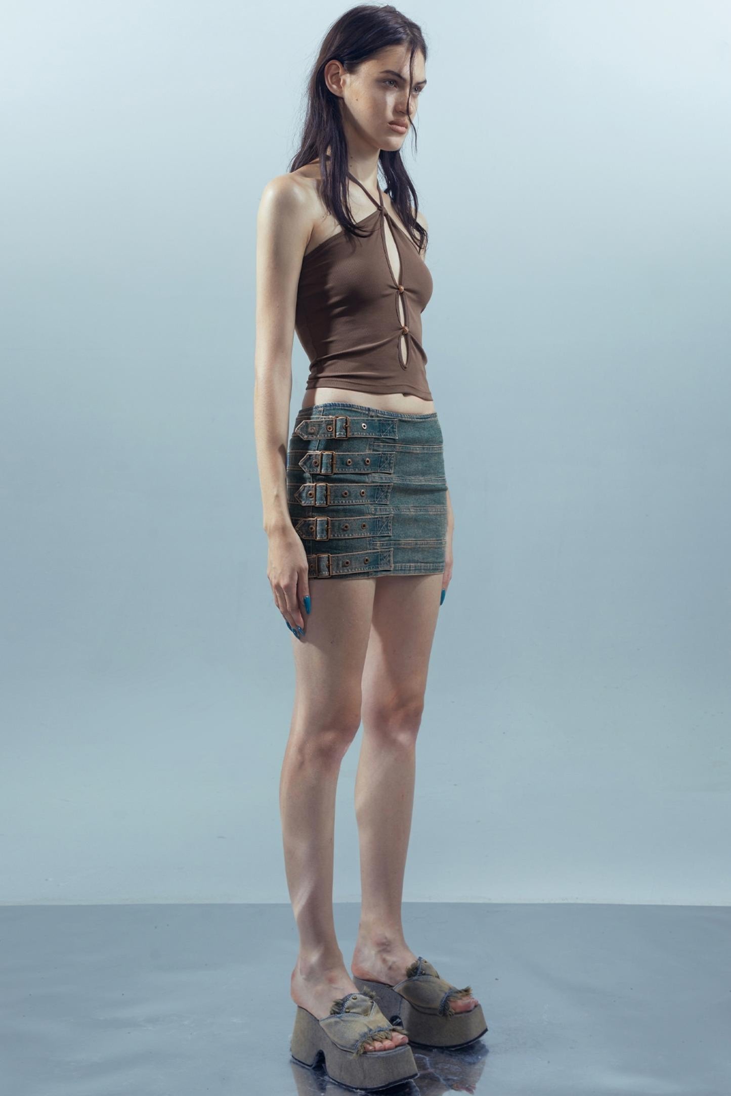 Hollow Beaded Cami Top