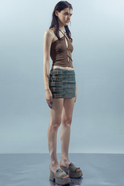 Hollow Beaded Cami Top