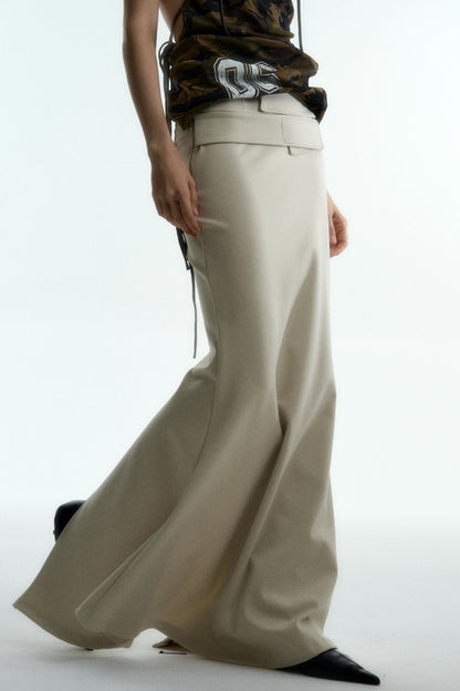 Dual-Tone Fishtail Skirt