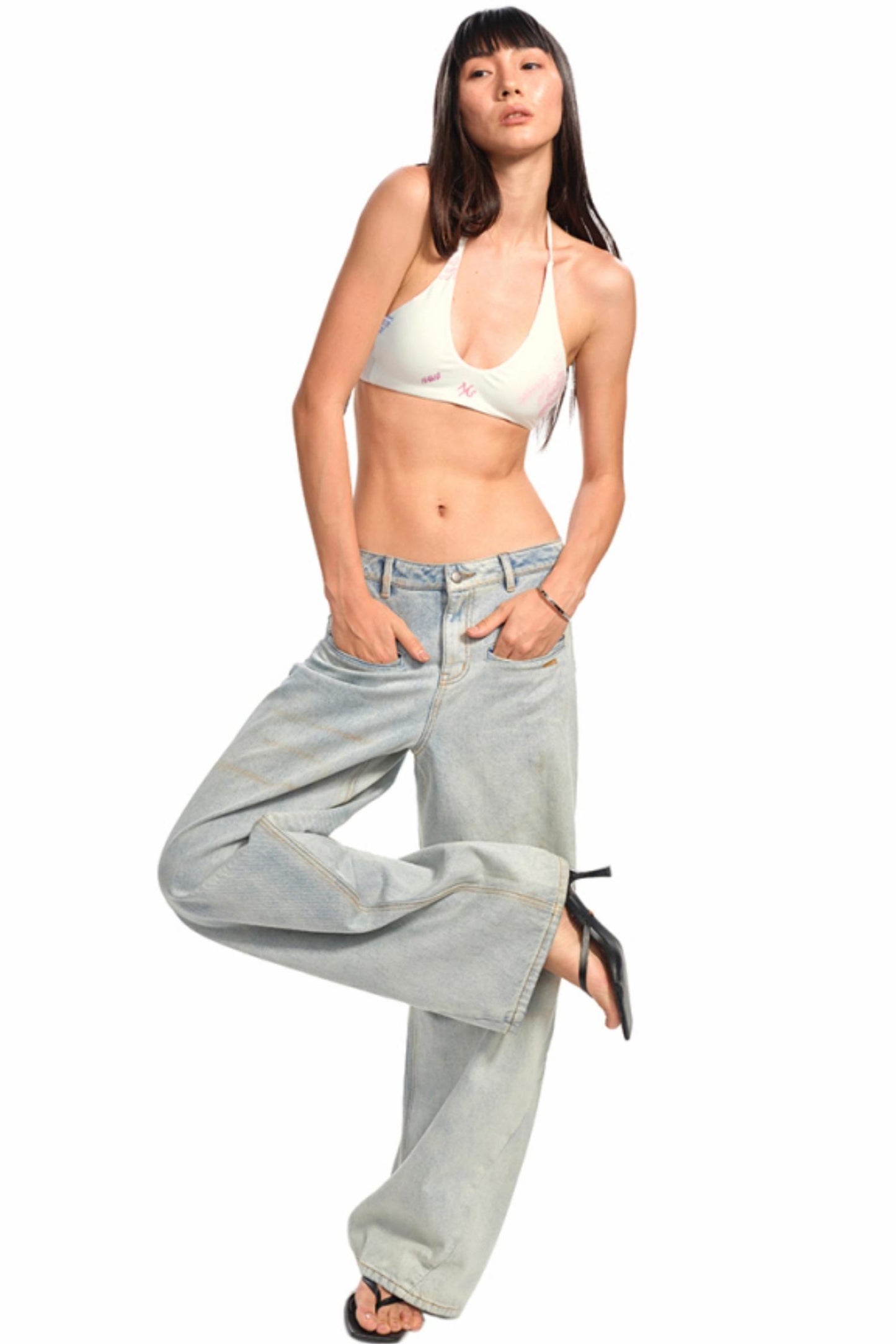 Lace-Up Coral Corset Tank