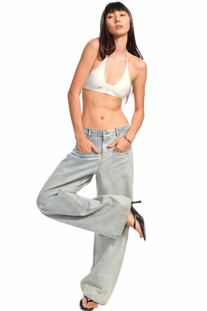 Lace-Up Coral Corset Tank