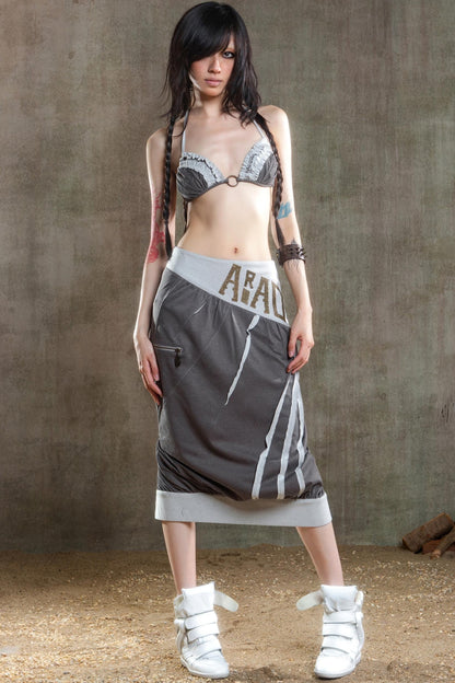 Colorful Punk Ruffle Bikini