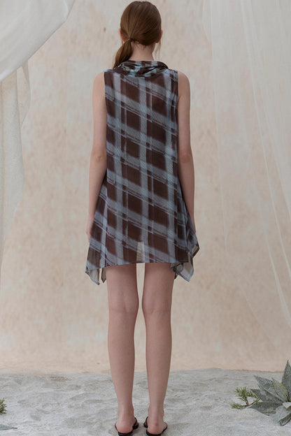 Vintage Plaid Swing Dress