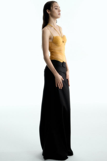 Dual-Tone Fishtail Skirt