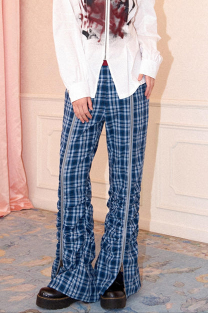 Freedom Plaid Flare Pants