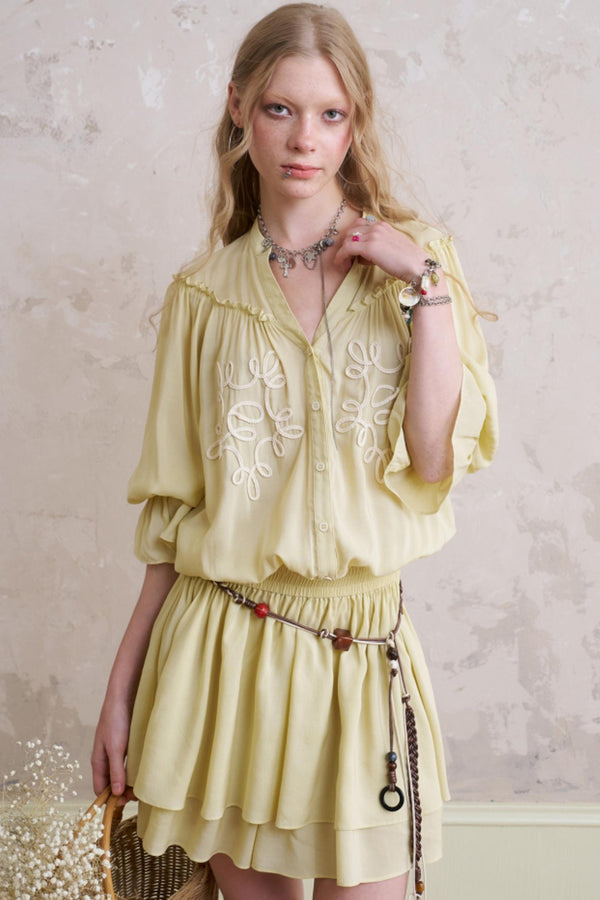 Patchwork Midi Dress