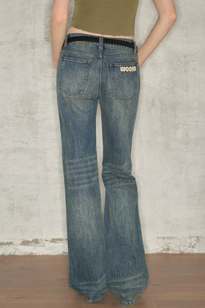 Summer Vintage Straight-Leg Jeans