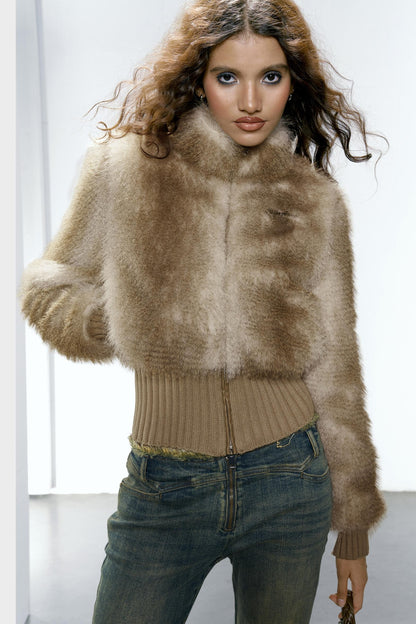 Maillard Thickened Fur Coat