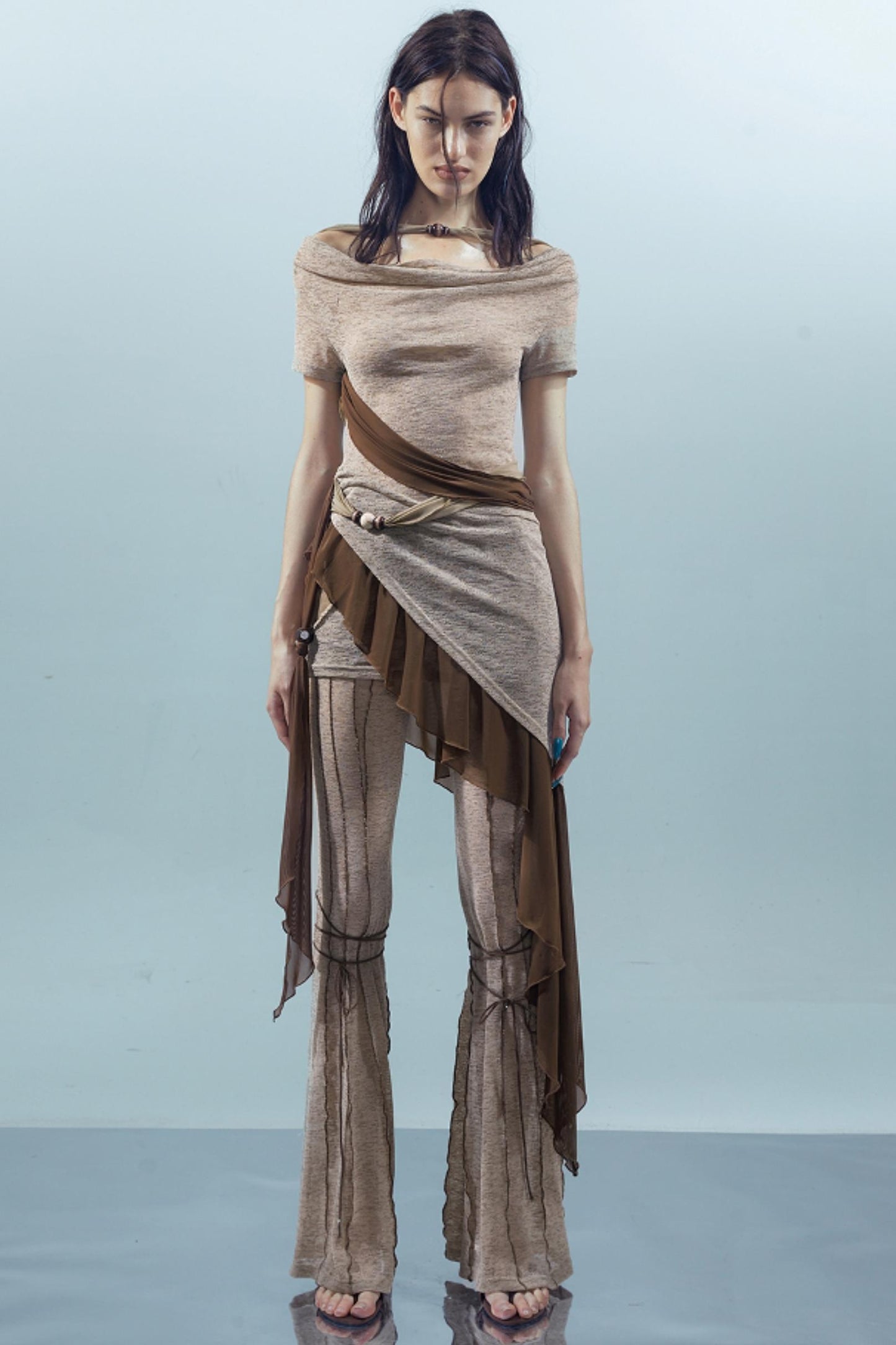 Irregular Beaded Tee