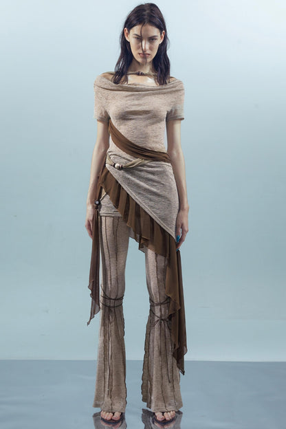 Irregular Beaded Tee