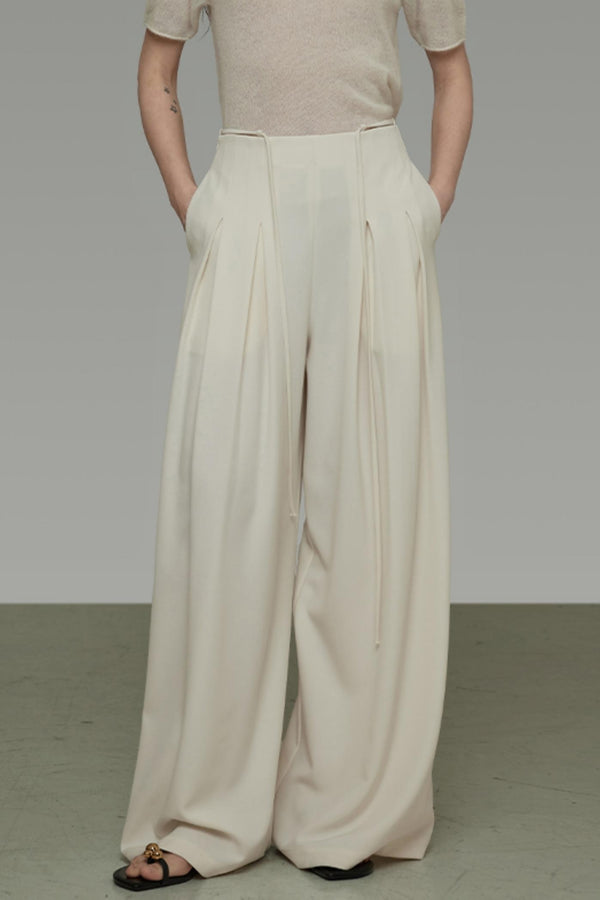 Double Frill Wide Pants