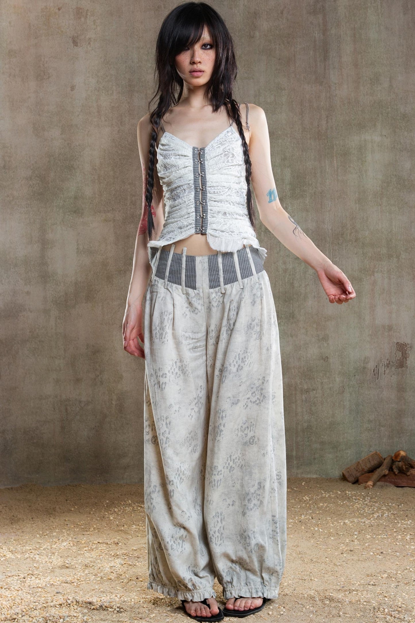 Retro Fishbone Pants