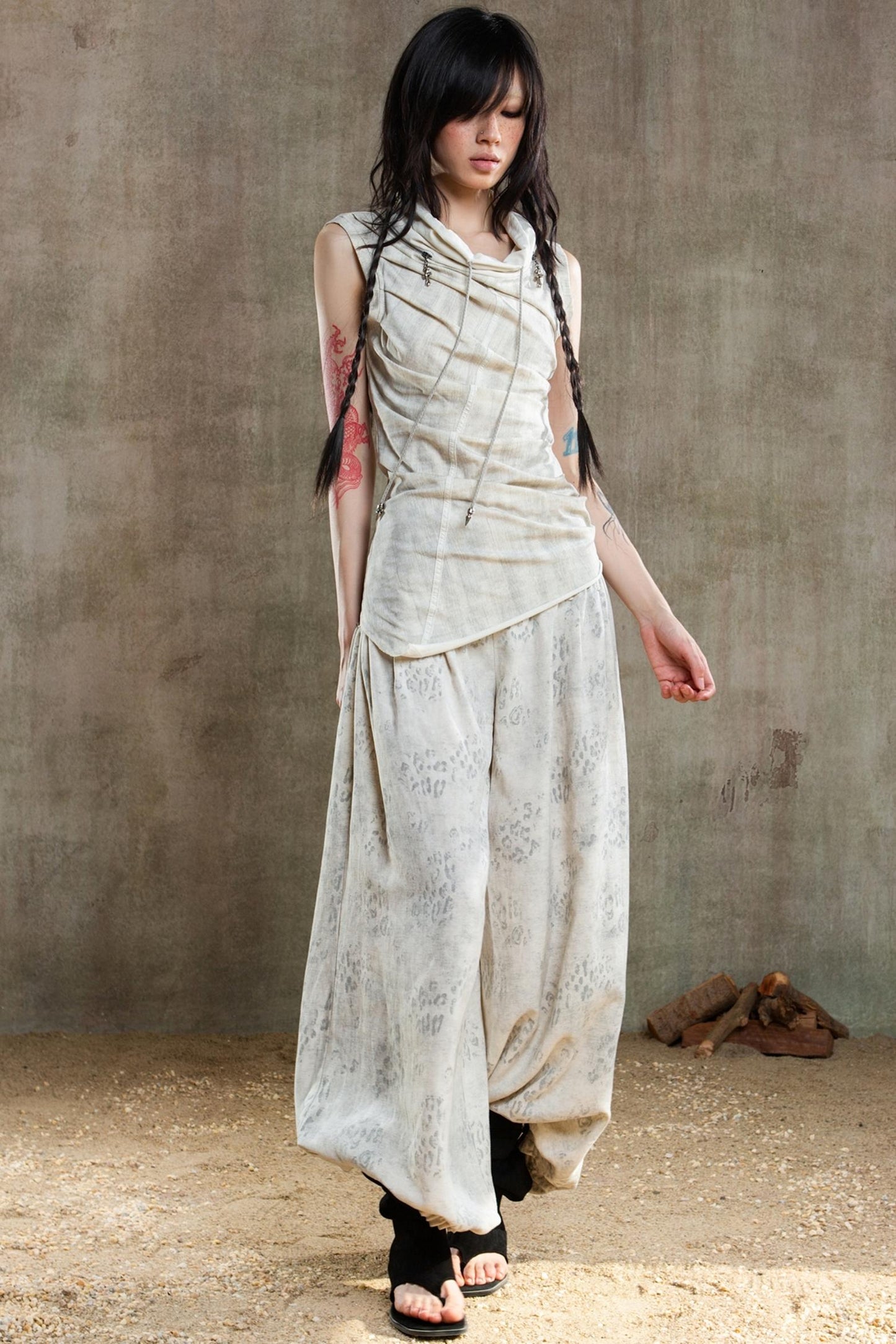 Retro Fishbone Pants