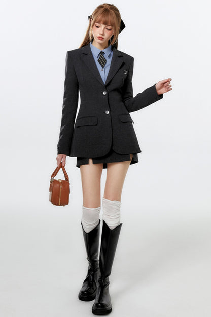 Chic Embroidered Skirt Set-Up