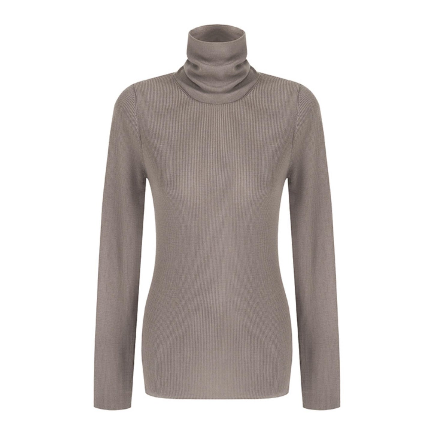 High Neck Slim Knit Sweater