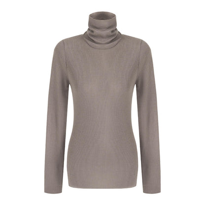 High Neck Slim Knit Sweater