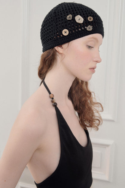 Black Halter Crop Top