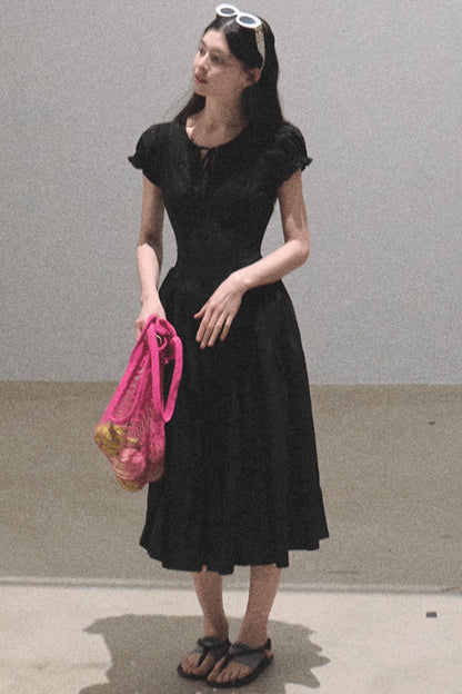 Lovefall Embroidered Cotton Tea Dress