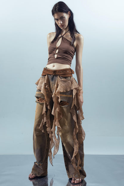 Ruffled Patchwork Curtains