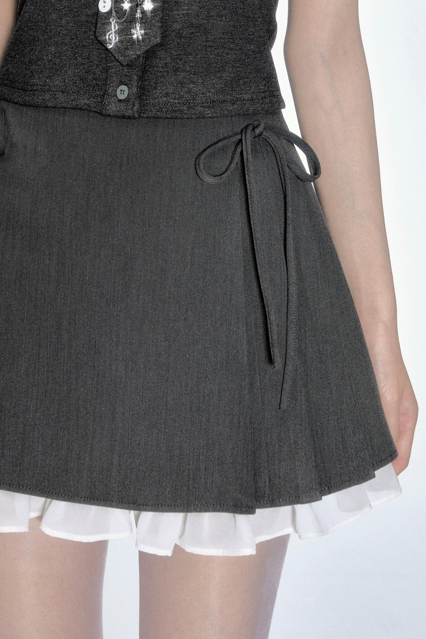Pleated Bustier Skirt