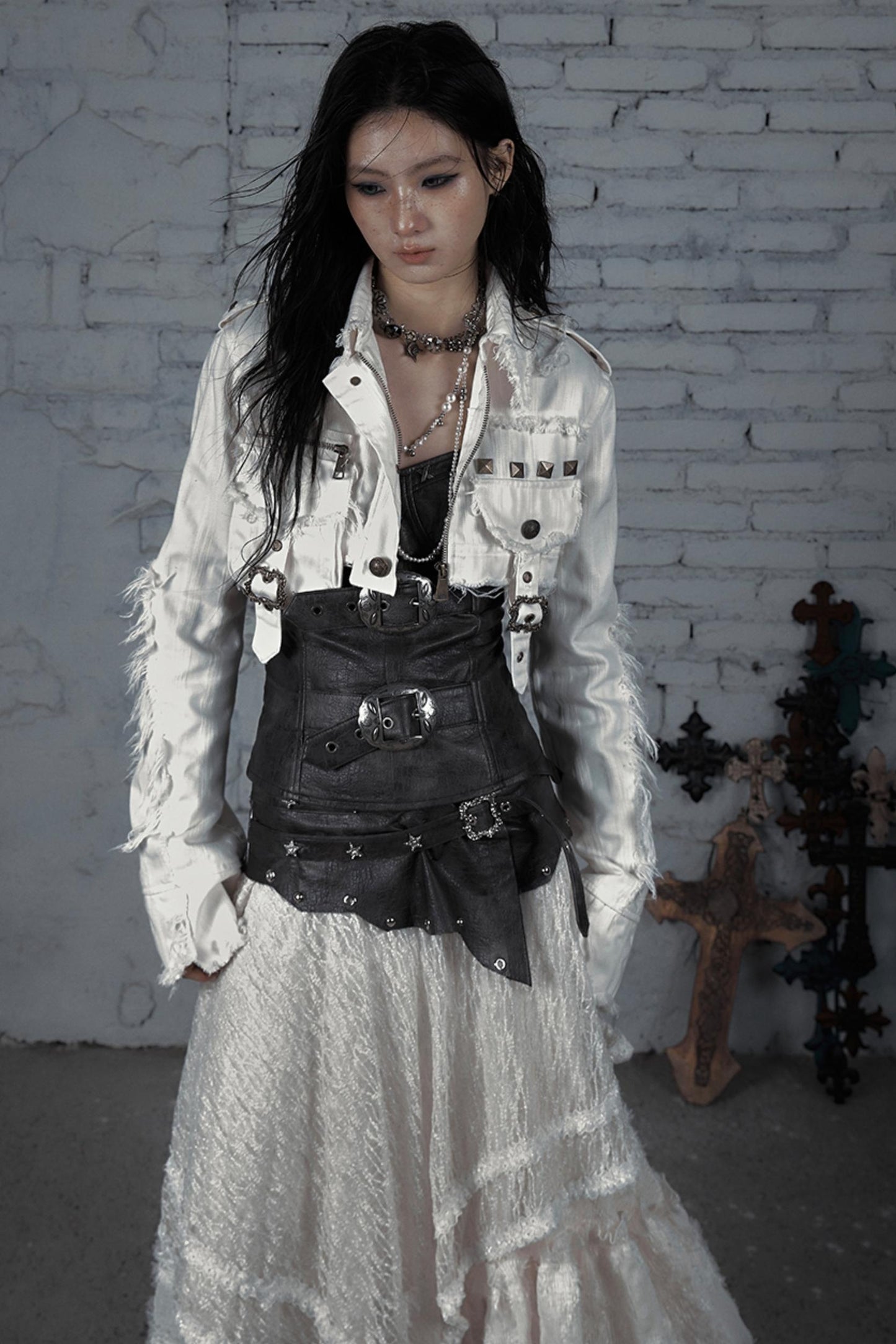 Striped Punk Work Jacket