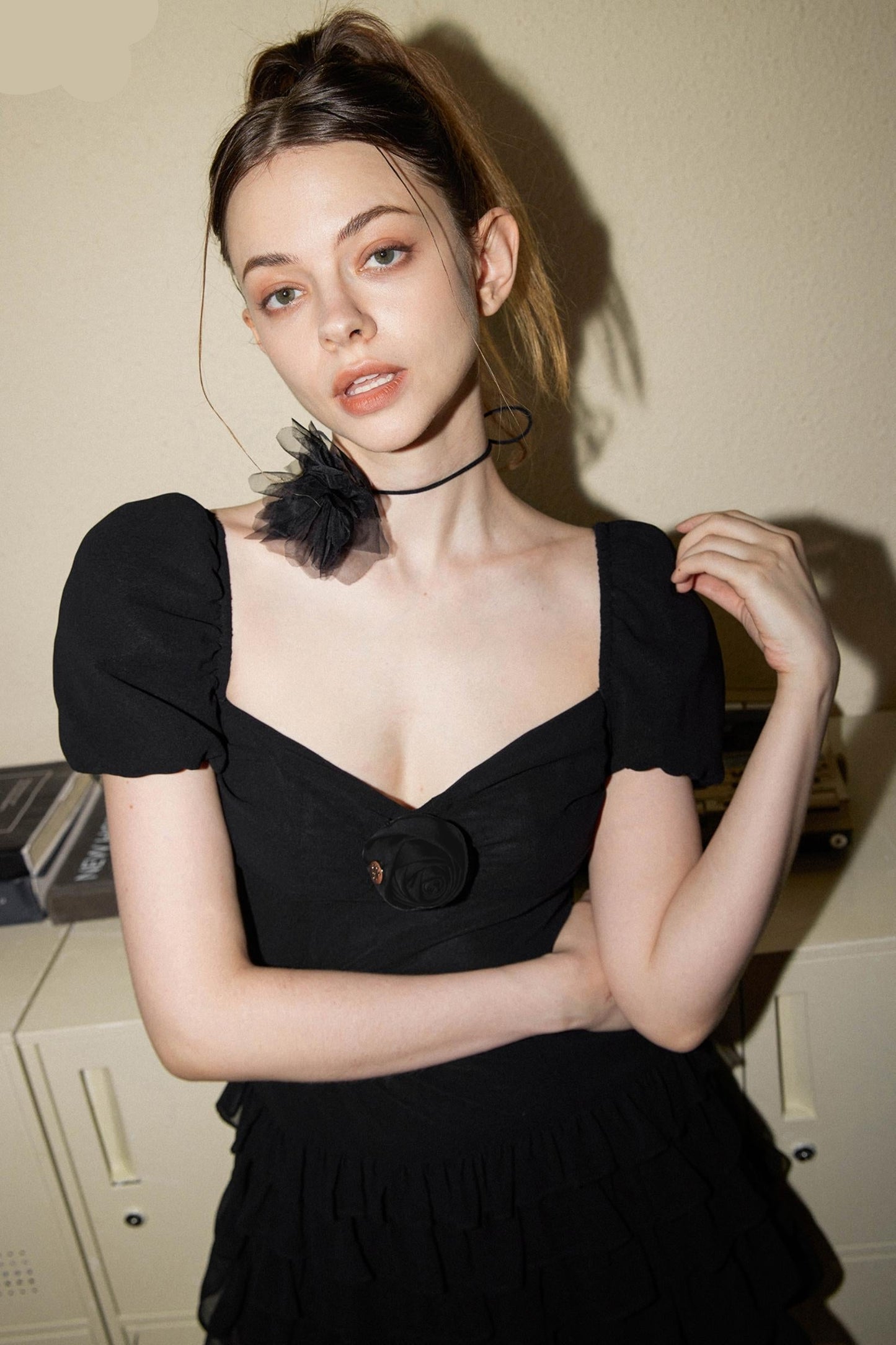 Vintage Sweet Spice Square Neck Dress