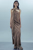 Braunes Batikmuster