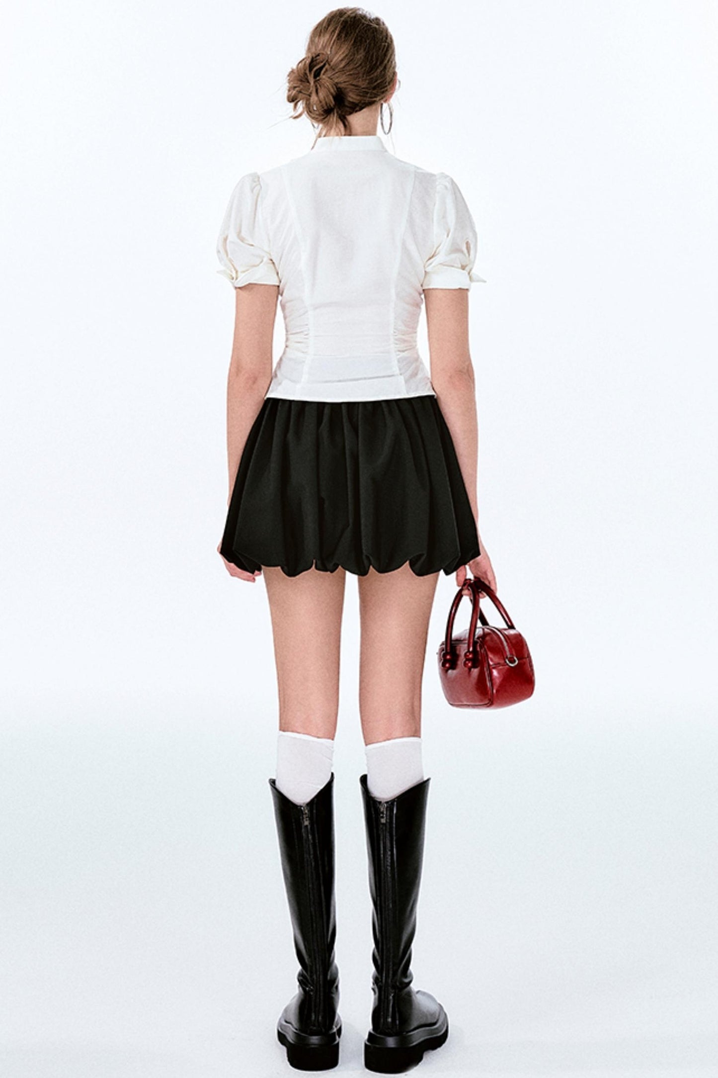 Charm Bow-Waist Bustier Set-Up