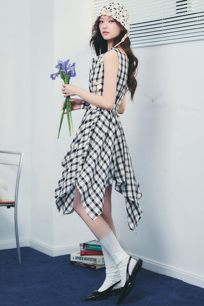 Forest End Plaid Swing Dress