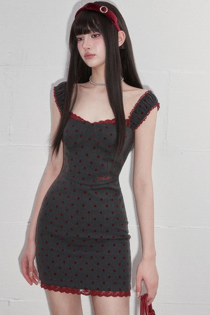 Romance Lace Halter Dress