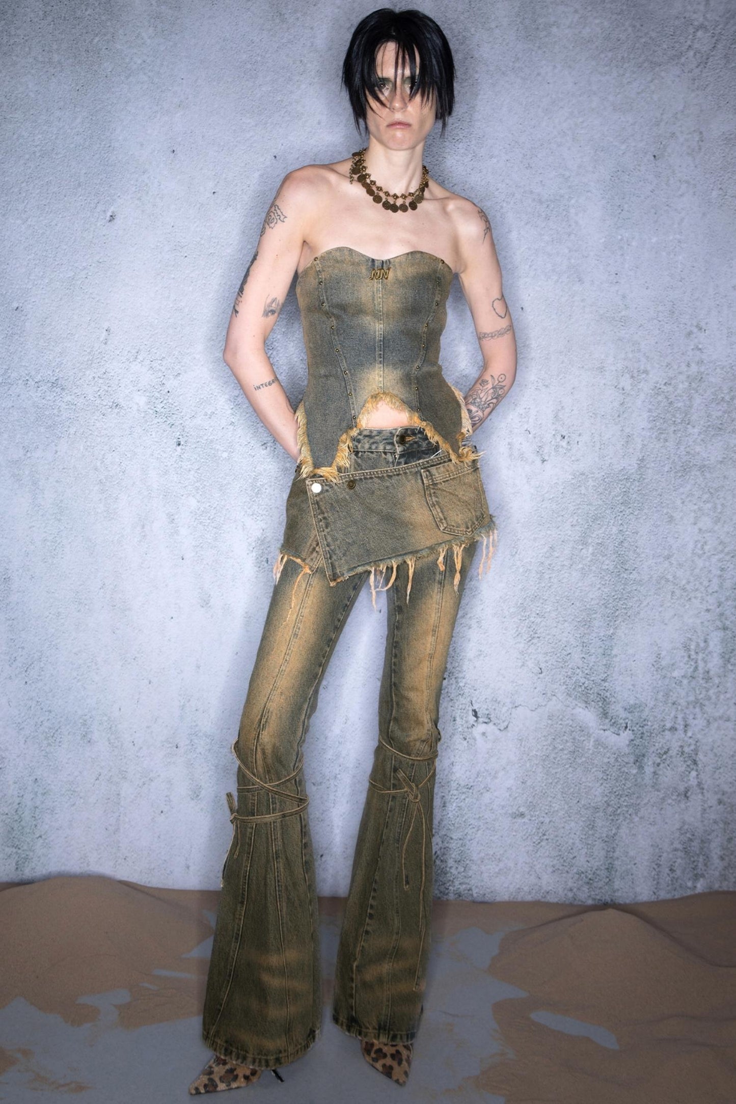 Twilight Denim Sheath Top