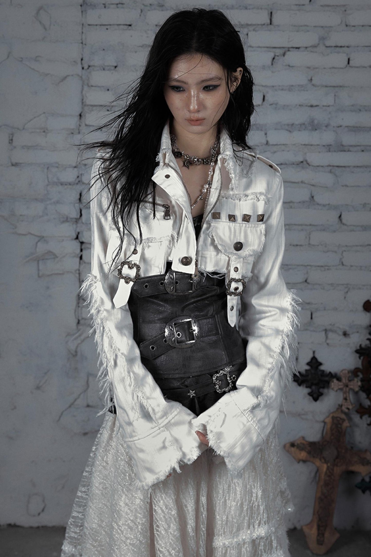 Striped Punk Work Jacket