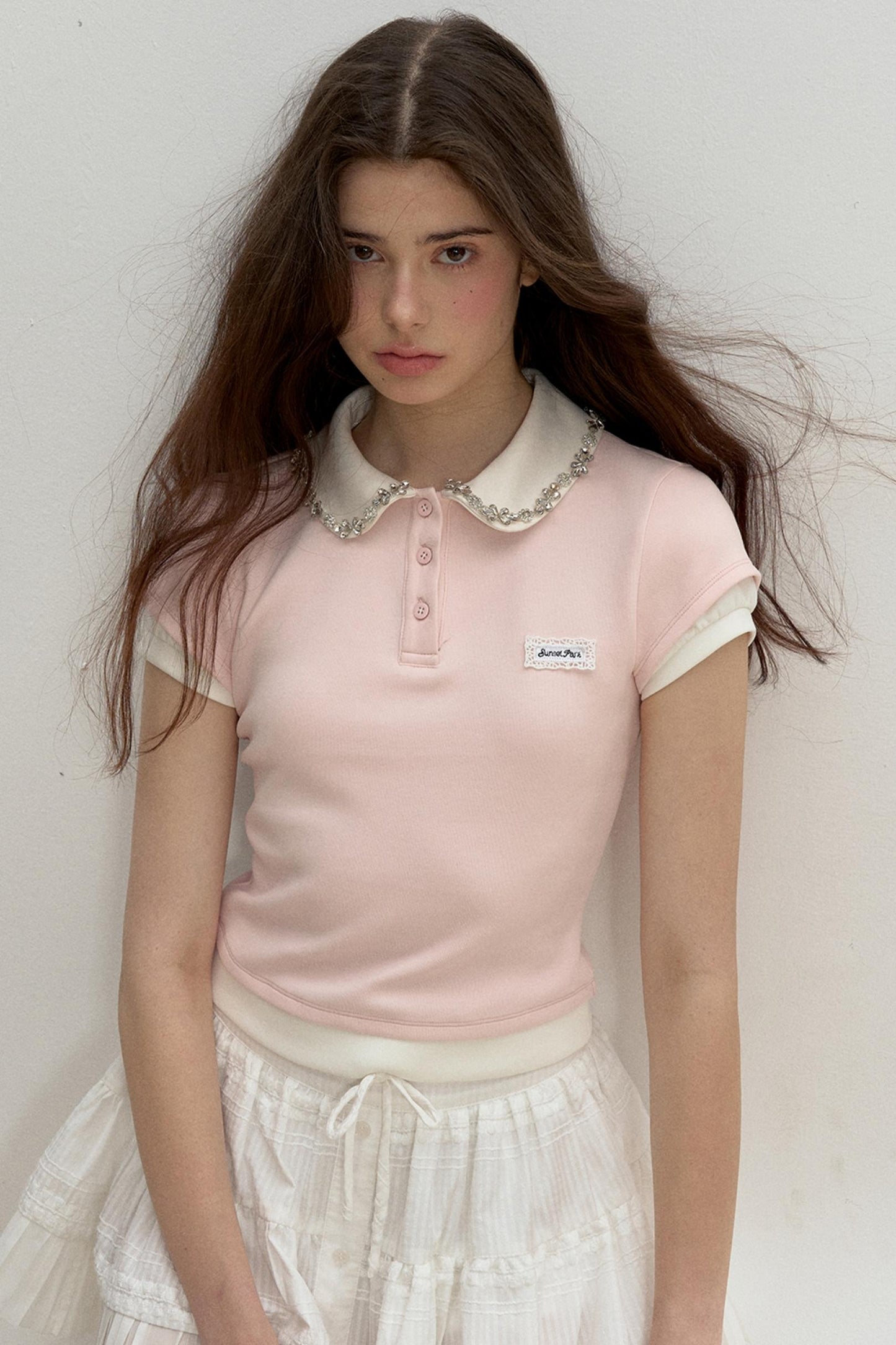 Pink Drill Collar Top