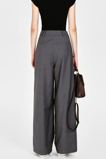Irregular Wide-Leg Pants