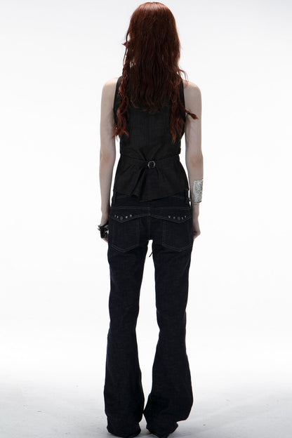 Color Block Slim Fit Jeans