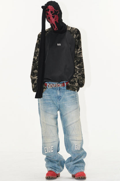 Gray Embroidered T-Shirt