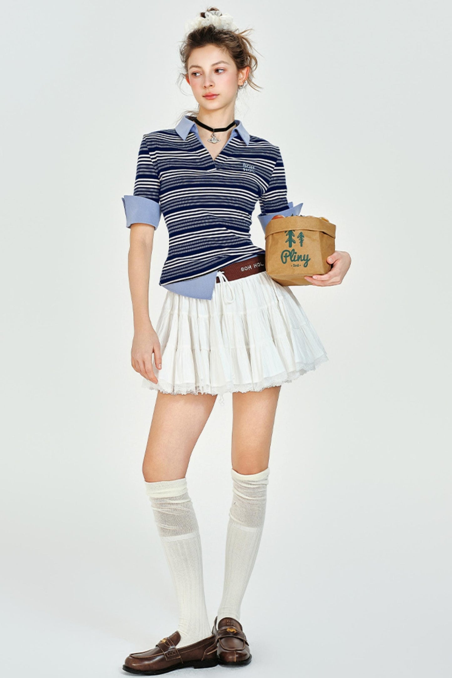 Color Clash Polo Tee